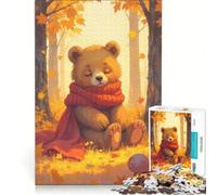 Puzzle da 1000 pezzi per ragazzi con un simpatico orsetto addormentato, gioco impossibile, attività divertenti da fare in casa, compleanno e Natale 38x52cm