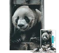 Puzzle da 1000 pezzi per ragazzi con un simpatico panda in prigione Gioco divertente e stimolante ideale come regalo di compleanno per tutta la famiglia (dimensioni 38x26cm)