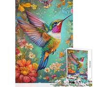Puzzle da 1000 pezzi per ragazzi con un vivace disegno di un colibrì ideale per adulti e ragazzi Giocattolo fai-da-te perfetto come decorazione o regalo per tutta la famiglia (dimensioni 38x26cm)