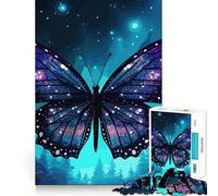 Puzzle da 1000 pezzi per ragazzi,con una bellissima farfalla,bordi precisi,un gioco divertente e rilassante per creare un'opera d'arte natalizia da esporre (50x75cm)
