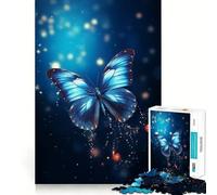 Puzzle da 1000 pezzi per ragazzi,con una bellissima farfalla,bordi precisi,un gioco divertente e rilassante per creare un'opera d'arte natalizia da esporre (38x52cm)
