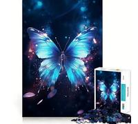 Puzzle da 1000 pezzi per ragazzi,con una bellissima farfalla dai tagli precisi,un puzzle logico per il tempo libero,un regalo rilassante per Natale (50x75cm)