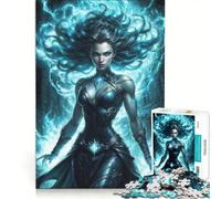 Puzzle da 1000 pezzi per ragazzi, con una splendida maga, gioco impossibile, interazione genitore-figlio, regalo di Natale e compleanno 50x75cm