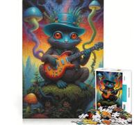 Puzzle da 1000 pezzi per ragazzi con una stravagante creatura lucertola ideale per giochi in famiglia divertenti e umoristici perfetto anche come decorazione da scrivania 38x26cm