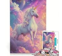 Puzzle da 1000 pezzi per ragazzi, con unicorno e simpatici animali, ideale per rilassarsi e divertirsi a casa, perfetto come regalo di compleanno o per qualsiasi altra occasione 38x26cm