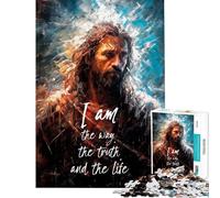 Puzzle da 1000 pezzi per ragazzi con versetti biblici su Gesù Gioco divertente perfetto come decorazione o regalo per tutta la famiglia (dimensioni 50x75cm)