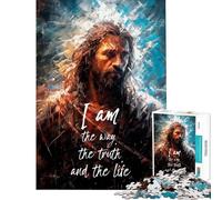 Puzzle da 1000 pezzi per ragazzi con versetti biblici su Gesù ideale per adulti e ragazzi Gioco rilassante per tutta la famiglia perfetto per compleanni e Natale (dimensioni 38x26cm)