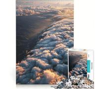 Puzzle da 1000 pezzi per ragazzi con vista aerea di nuvole e paesaggio, gioco educativo, difficile, regalo di compleanno, regalo di viaggio 38x52cm