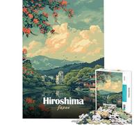 Puzzle da 1000 pezzi per ragazzi con vista panoramica di Hiroshima Giappone Gioco pratico e coinvolgente per sviluppare la pazienza sfida impegnativa (dimensioni 38x26cm)