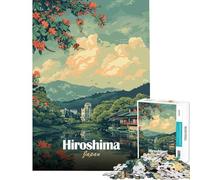Puzzle da 1000 pezzi per ragazzi con vista panoramica di Hiroshima Giappone Gioco stimolante e rilassante ideale per coppie Regalo divertente (dimensioni 50x75cm)