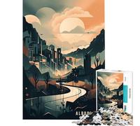 Puzzle da 1000 pezzi per ragazzi con vista sulla città di Albuquerque giochi per famiglie giocattoli educativi regalo per compleanni attività per famiglie (dimensioni 75x50cm)