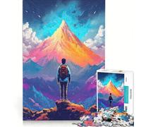 Puzzle da 1000 pezzi per ragazzi con vista sulla vetta gioco rilassante attività divertenti da fare a casa ottimo regalo per gli appassionati di videogiochi 38x52cm