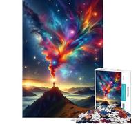 Puzzle da 1000 pezzi per ragazzi con vivaci montagne spaziali ideale per compleanni e Natale Migliora la memoria Un gioco avvincente adatto a persone dai 14 anni in su (38x52cm)