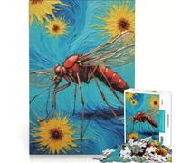 Puzzle da 1000 pezzi per ragazzi con zanzare e insetti gioco interattivo migliora la memoria compleanno e Natale 38x26cm