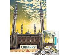 Puzzle da 1000 pezzi per ragazzi Conakry gioco educativo sfida giocattolo educativo difficile opera d'arte regalo (dimensioni 50x75cm)