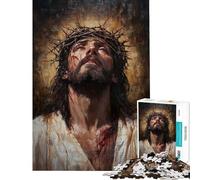 Puzzle da 1000 pezzi per ragazzi Corona di spine di Cristo sfida per l'intelligenza giocattolo avvincente giochi per famiglie un'opera d'arte idee regalo (dimensioni 38x26cm)