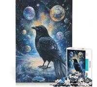 Puzzle da 1000 pezzi per ragazzi "Corvi nei sogni", gioco pratico, di analisi e logica, adatto come decorazione da scrivania 38x52cm