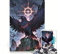 Puzzle da 1000 pezzi per ragazzi: Corvo Cremisi dell'Apocalisse, gioco educativo, divertente e spiritoso, compleanni e occasioni speciali 38x26cm