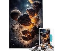 Puzzle da 1000 pezzi per ragazzi "Cosmic Collision" gioco educativo e stimolante per tutta la famiglia ideale come antistress e regalo di compleanno (dimensioni 50x75cm)