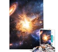Puzzle da 1000 pezzi per ragazzi "Cosmic Collision" sfida educativa di analisi e logica giocattolo decorativo da parete per ragazzi dai 14 anni in su (50x75cm)