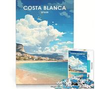 Puzzle da 1000 pezzi per ragazzi, Costa Blanca, Spagna, giochi rilassanti, attività divertenti da fare in casa, ottimo regalo per gli appassionati di videogiochi 38x52cm