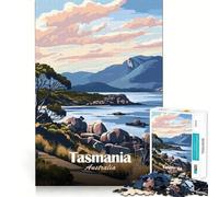 Puzzle da 1000 pezzi per ragazzi, costa della Tasmania, decorazione per incastri precisi, gioco per esercizi mentali, gioco per il tempo libero, regalo di Natale divertente (50x75cm)