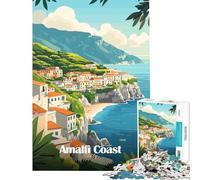Puzzle da 1000 pezzi per ragazzi Costiera Amalfitana Italia Difficile e stimolante Perfetto per decorare e giocare a giochi educativi per ragazzi dai 14 anni in su 50x75cm