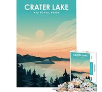 Puzzle da 1000 pezzi per ragazzi Crater Lake National Park gioco pratico educativo regalo per donne e uomini divertente e spiritoso (dimensioni 75x50cm)