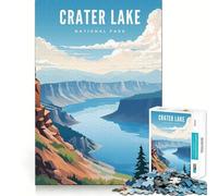 Puzzle da 1000 pezzi per ragazzi,Crater Lake National Park,taglio perfetto,divertente gioco di logica,gioco rilassante,divertimento per il compleanno (50x75cm)