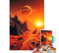 Puzzle da 1000 pezzi per ragazzi Crimson Horizons Call Help The Brain Exercise Home Art Decor Practical Game per ragazzi dai 14 anni in su 50x75cm