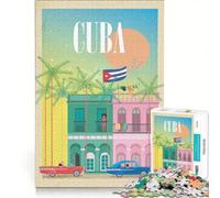 Puzzle da 1000 pezzi per ragazzi, Cuba, giochi per famiglie, taglio di precisione, compleanno e Natale 50x75cm