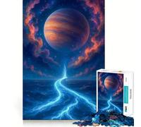 Puzzle da 1000 pezzi per ragazzi,dal Fiume Celeste a un Pianeta Distante,ad incastro perfetto,gioco artistico per la concentrazione mentale,per il tempo libero,regalo di Natale (38x52cm)