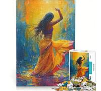Puzzle da 1000 pezzi per ragazzi, danze popolari indiane, giochi rilassanti, stimolante da completare, regalo di Natale o compleanno 50x75cm