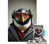Puzzle da 1000 pezzi per ragazzi Detective Penguin Giocattolo avvincente per coltivare la pazienza rilassante per allenare la velocità manuale e come realizzare un ottimo regalo (dimensioni 38x52cm)