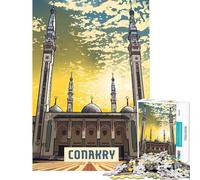 Puzzle da 1000 pezzi per ragazzi di Conakry gioco educativo sfida rilassante antistress opera d'arte regalo (dimensioni 38x52cm)