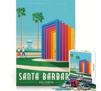 Puzzle da 1000 pezzi per ragazzi di Santa Barbara,California Un hobby rilassante e stimolante Bordi precisi Regalo perfetto per le vacanze (50x75cm)