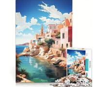 Puzzle da 1000 pezzi per ragazzi dipinto ad olio di Minorca giocattolo educativo regalo di compleanno speciale 50x75cm