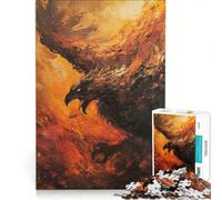 Puzzle da 1000 pezzi per ragazzi dipinto ad olio "La fenice che risorge" giocattolo fai da te decorazione artistica per la casa ideale come regalo per tutta la famiglia 50x75cm
