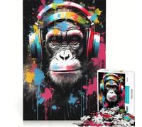 Puzzle da 1000 pezzi per ragazzi DJ Splash Monkey Giochi rilassanti Divertimento da fare a casa Ottimo regalo per gli appassionati di videogiochi 38x26cm