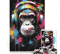 Puzzle da 1000 pezzi per ragazzi DJ Splash Monkey Giochi rilassanti Divertimento da fare a casa Ottimo regalo per gli appassionati di videogiochi 50x75cm