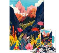 Puzzle da 1000 pezzi per ragazzi Dolomiti Valle Fiori Italia Giocattolo educativo Gioco educativo Modello da assemblare Ottimo regalo per gli amanti del gioco (dimensioni 38x26cm)