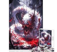Puzzle da 1000 pezzi per ragazzi Drago Bianco in Sangue Gioco interattivo Taglio di precisione Giocattolo antistress Migliora l'amore tra le coppie (50x75cm)