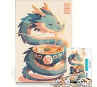Puzzle da 1000 pezzi per ragazzi: Drago che mangia ramen, gioco rilassante, stimolante da completare, regalo di Natale o compleanno 50x75cm