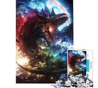 Puzzle da 1000 pezzi per ragazzi Drago Cosmico sfida impegnativa da completare gioco educativo per famiglie dai 14 anni in su (38x26cm)