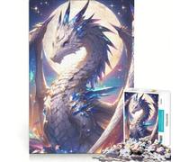 Puzzle da 1000 pezzi per ragazzi Drago della Luna Leggendario Gioco Impossibile Interazione genitore-figlio Regalo di Natale e compleanno 38x26cm