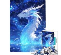 Puzzle da 1000 pezzi per ragazzi Drago Galassia Bianco Puzzle da 1000 pezzi fai da te Taglio di precisione Offerta regalo per tutta la famiglia (38x26cm)
