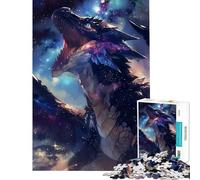 Puzzle da 1000 pezzi per ragazzi Drago Galattico Urlante ideale per compleanni e Natale Un'opera d'arte un gioco rilassante per ragazzi dai 14 anni in su (38x52cm)