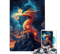 Puzzle da 1000 pezzi per ragazzi Drago nel Cosmo Puzzle per adulti Gioco rompicapo Regalo difficile per amici e familiari (Dimensioni 50x75cm)
