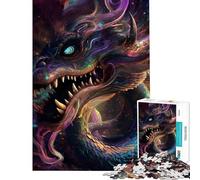 Puzzle da 1000 pezzi per ragazzi drago spaziale ipnotico ideale per compleanni e Natale Un'opera d'arte un gioco rilassante per ragazzi dai 14 anni in su (38x26cm)