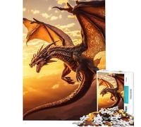 Puzzle da 1000 pezzi per ragazzi drago volante delle fiabe puzzle da 1000 pezzi giocattolo decorativo per la casa modello da assemblare offerta regalo per tutta la famiglia (50x75cm)